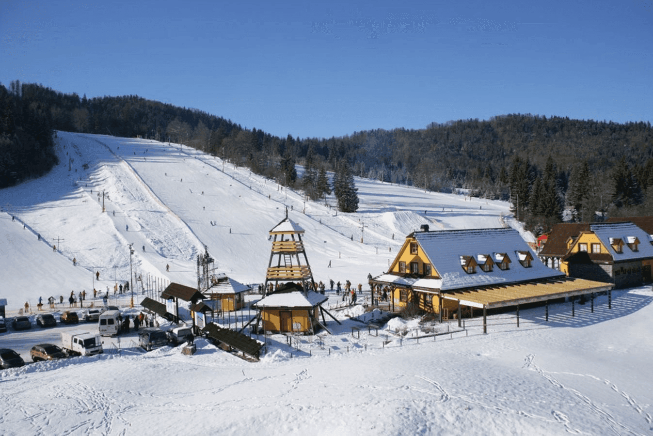 The Tále ski resort below Chopok